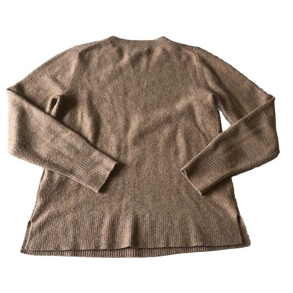 J.Crew Women’s Extra Soft Sweater Split Hem Brown Wool Blend Size Small - Picture 2 of 15